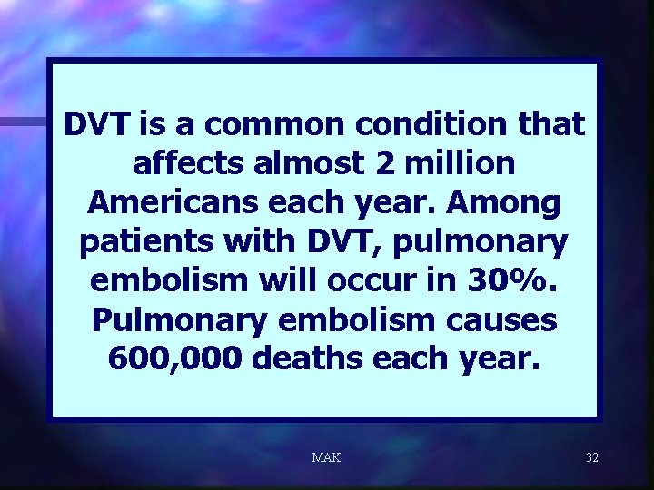 DVT is a common condition that affects almost 2 million Americans each year. Among