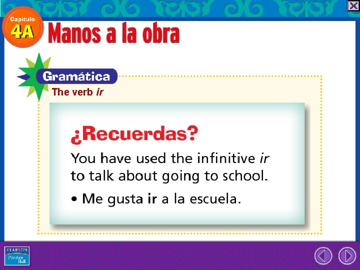 The verb ir 