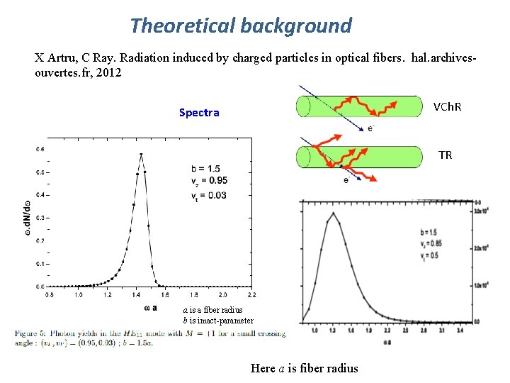 Theoretical background X Artru, C Ray. Radiation induced by charged particles in optical fibers.