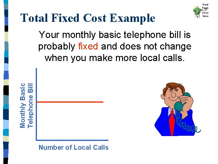 Next Page Total Fixed Cost Example Monthly Basic Telephone Bill Your monthly basic telephone