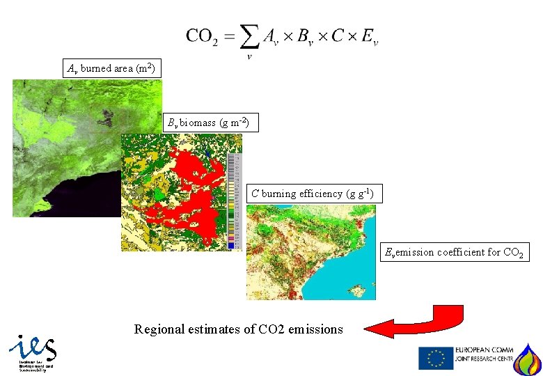 Av burned area (m 2) Bv biomass (g m-2) C burning efficiency (g g-1)