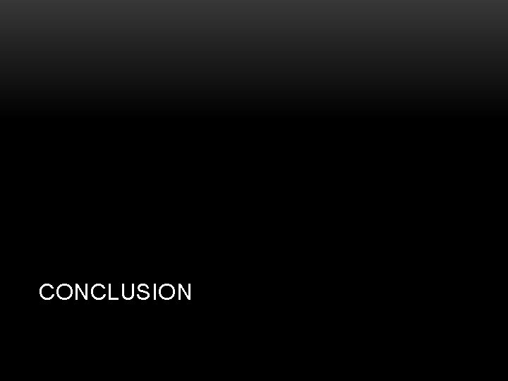 CONCLUSION 
