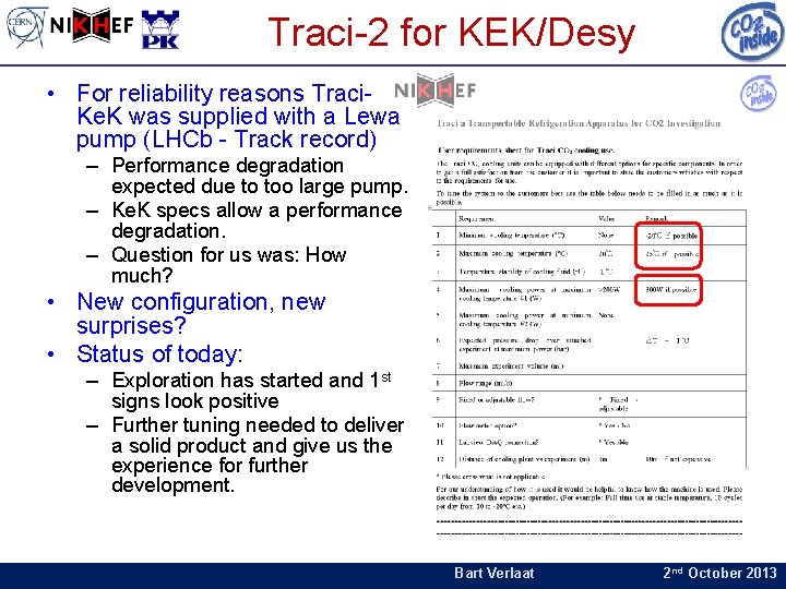 Traci-2 for KEK/Desy • For reliability reasons Traci. Ke. K was supplied with a