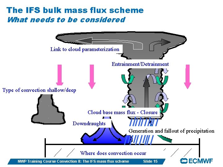 The IFS bulk mass flux scheme What needs to be considered Link to cloud