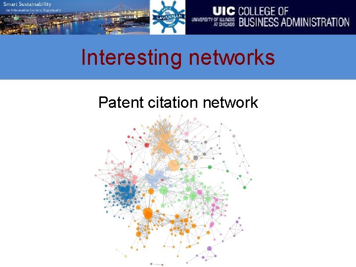 Interesting networks Patent citation network 