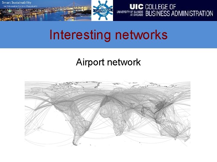 Interesting networks Airport network 