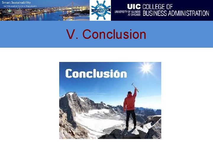 V. Conclusion 