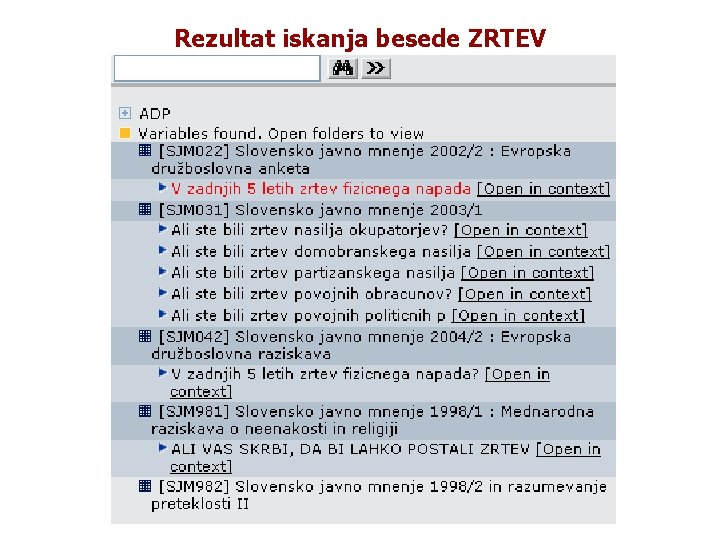 Rezultat iskanja besede ZRTEV 