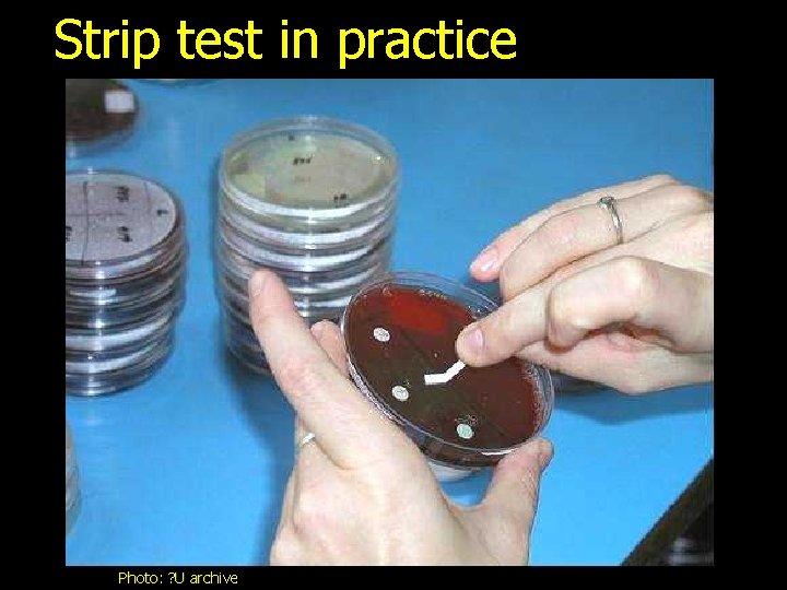 Strip test in practice Photo: ? U archive 