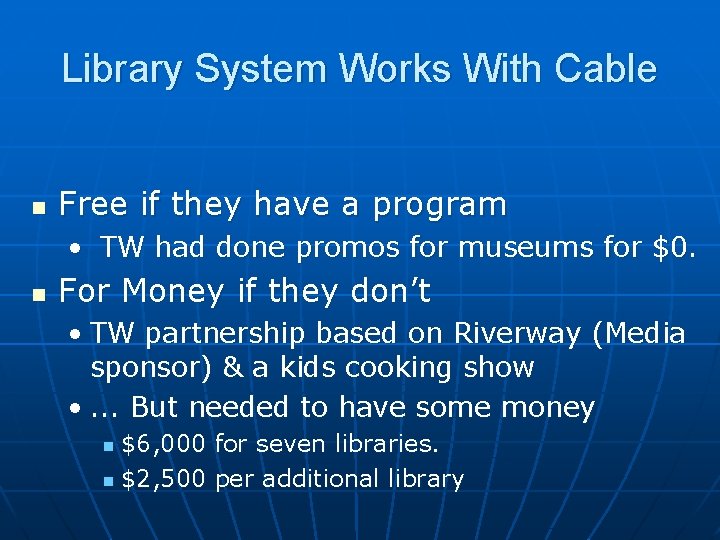 Library System Works With Cable n Free if they have a program • TW