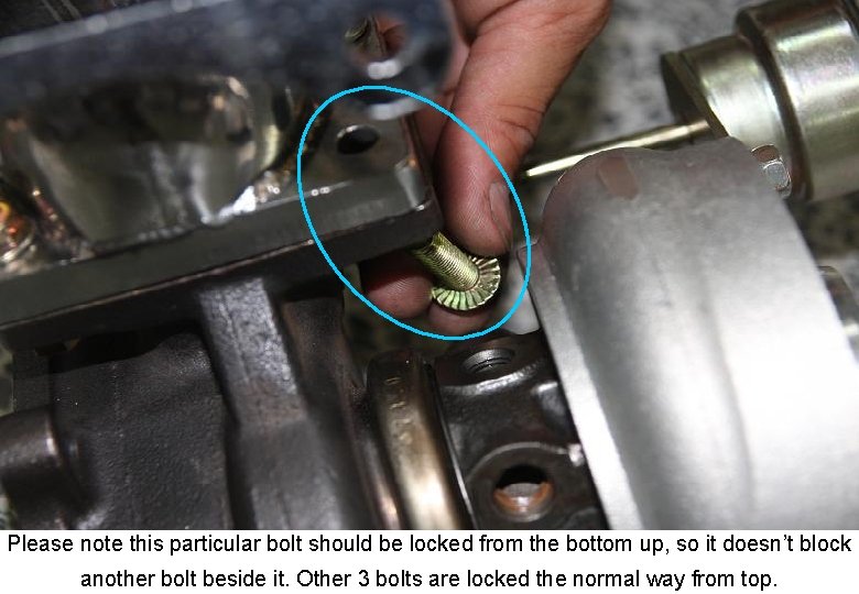 Please note this particular bolt should be locked from the bottom up, so it