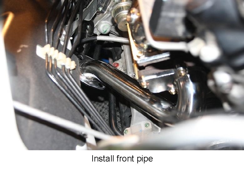 Install front pipe 