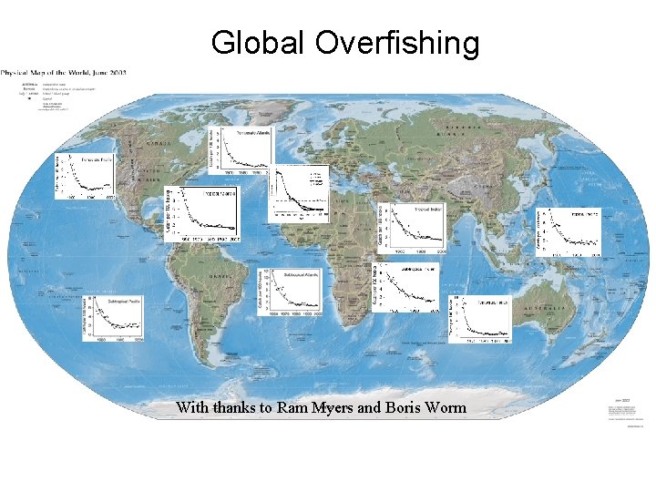 Global Overfishing With thanks to Ram Myers and Boris Worm 