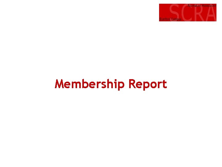 Membership Report 