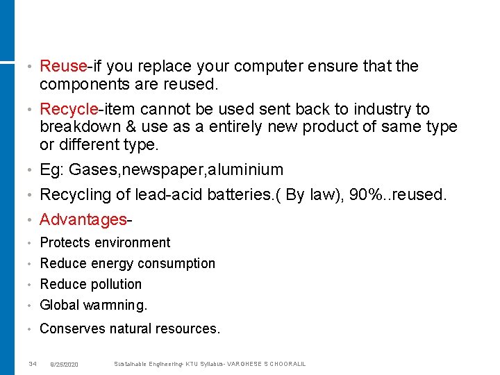  • • • Reuse-if you replace your computer ensure that the components are