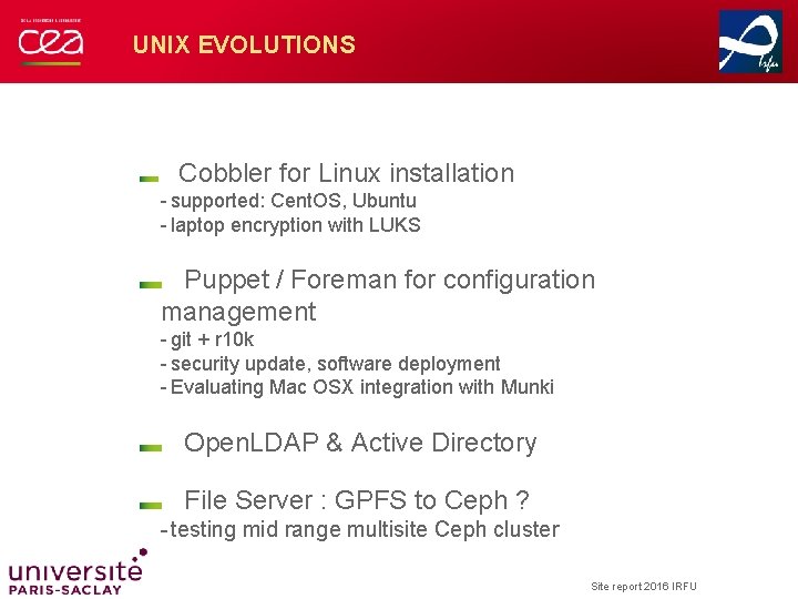 UNIX EVOLUTIONS Cobbler for Linux installation - supported: Cent. OS, Ubuntu - laptop encryption