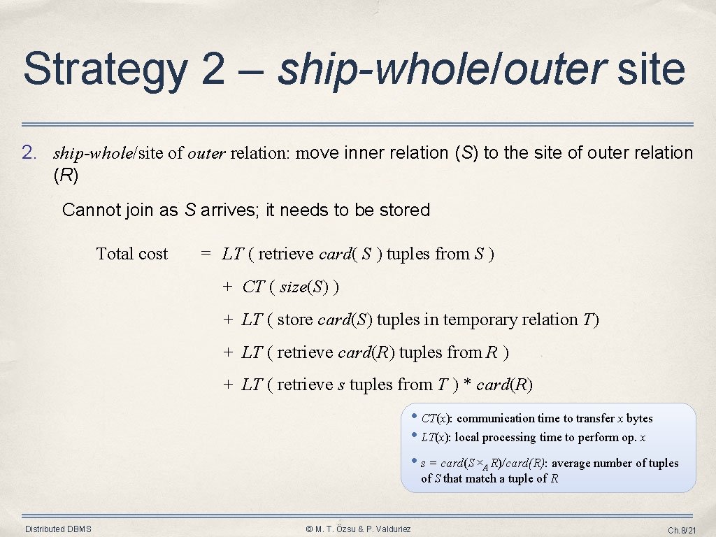 Strategy 2 – ship-whole/outer site 2. ship-whole/site of outer relation: move inner relation (S)