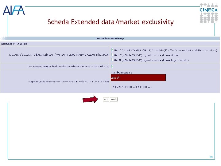 Scheda Extended data/market exclusivity 24 