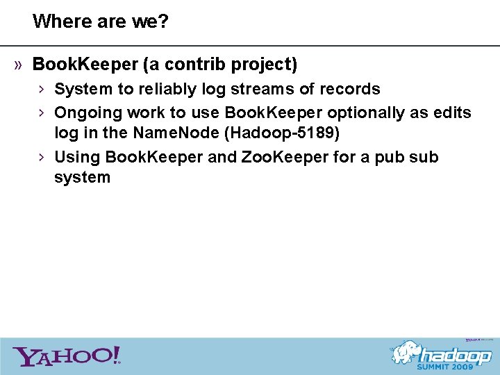 Where are we? » Book. Keeper (a contrib project) › System to reliably log