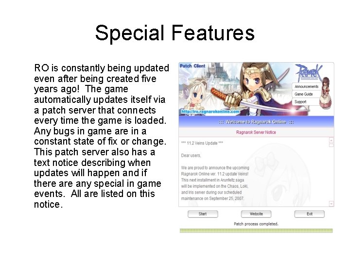 Special Features RO is constantly being updated even after being created five years ago!