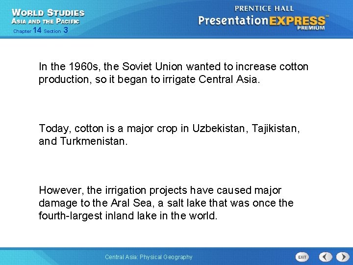 Chapter 14 Section 3 In the 1960 s, the Soviet Union wanted to increase