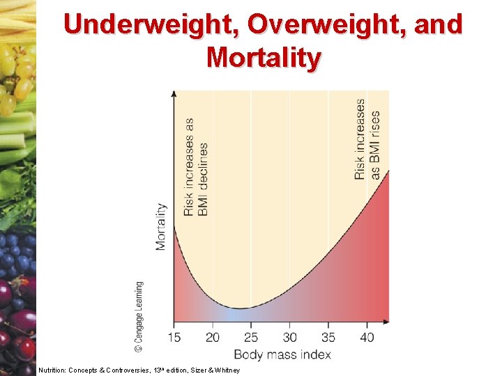 Underweight, Overweight, and Mortality Nutrition: Concepts & Controversies, 13 th edition, Sizer & Whitney