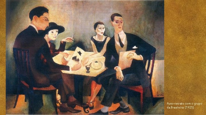 Auto-retrato com o grupo da Brasileira (1925) 