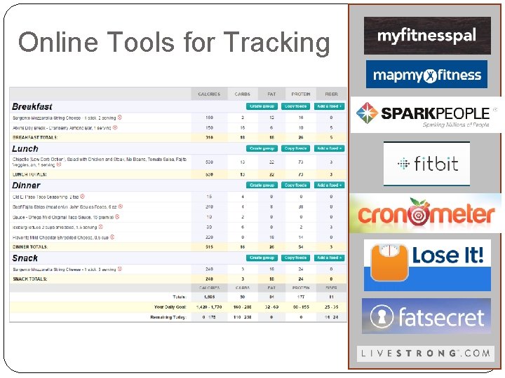 Online Tools for Tracking 