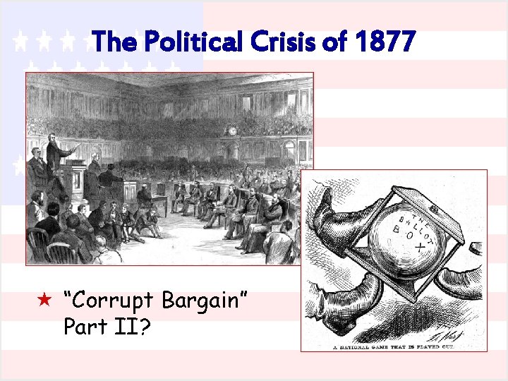 The Political Crisis of 1877 « “Corrupt Bargain” Part II? 