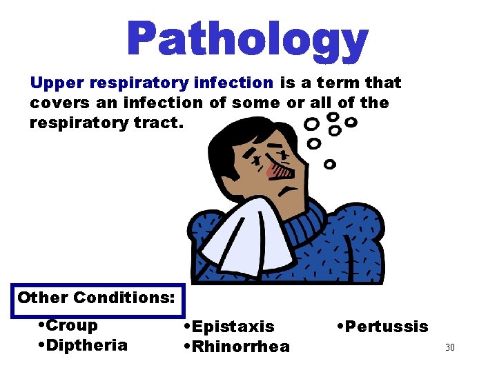 Upper Respiratory Infection Upper respiratory infection is a term that covers an infection of