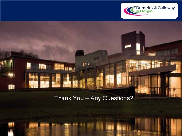 Thank You – Any Questions? 9 