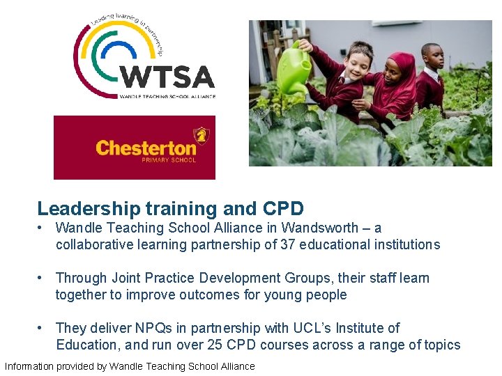 Leadership training and CPD • Wandle Teaching School Alliance in Wandsworth – a collaborative