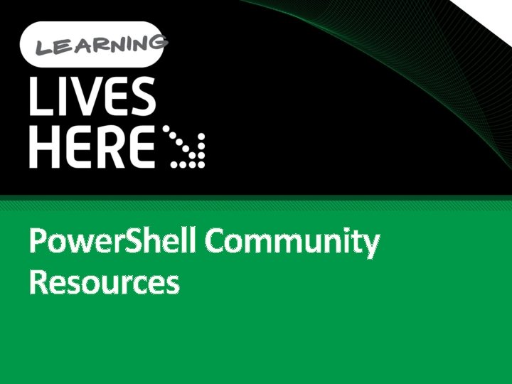 Power. Shell Community Resources 