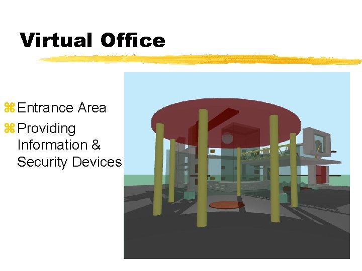 Virtual Office z Entrance Area z Providing Information & Security Devices 