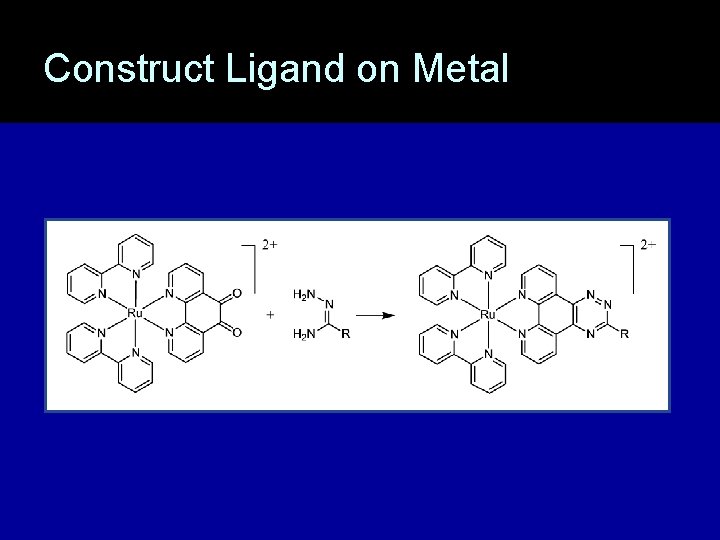 Construct Ligand on Metal 