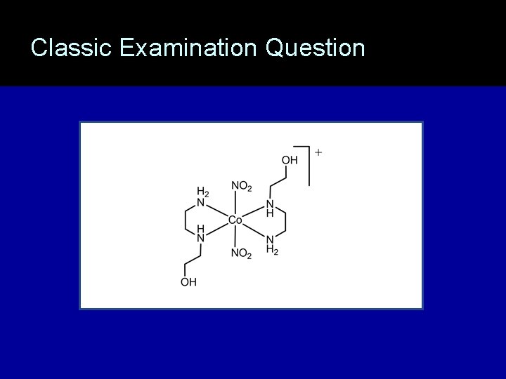 Classic Examination Question 