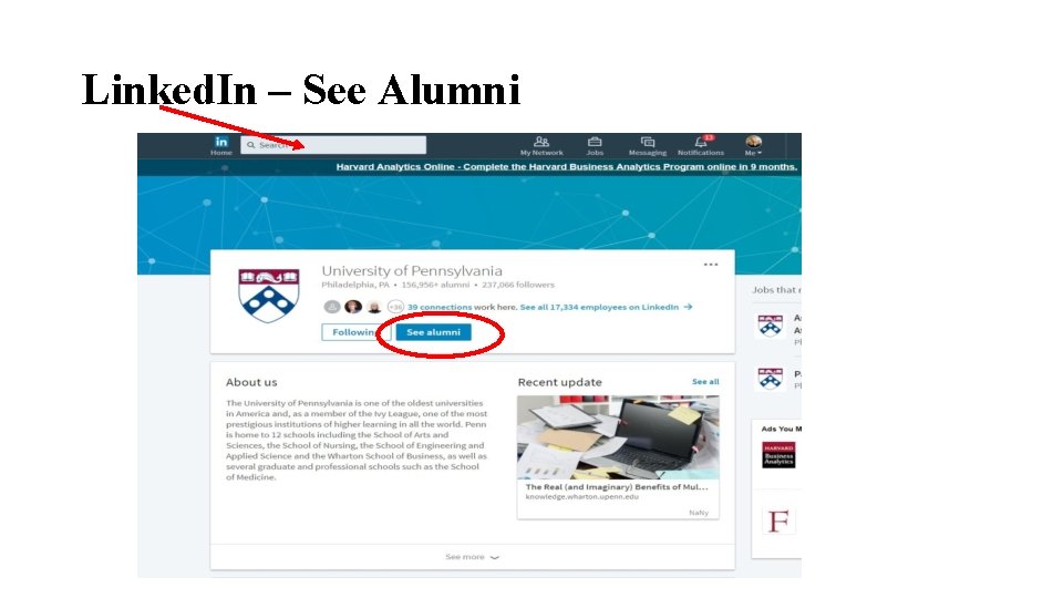 Linked. In – See Alumni 