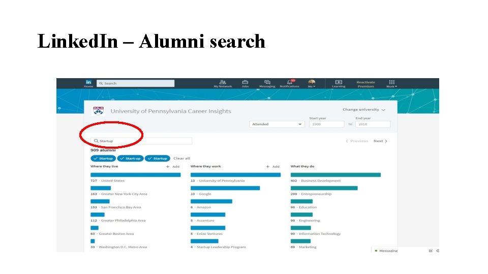 Linked. In – Alumni search 