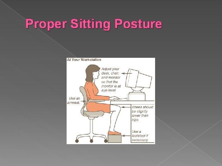 Proper Sitting Posture 