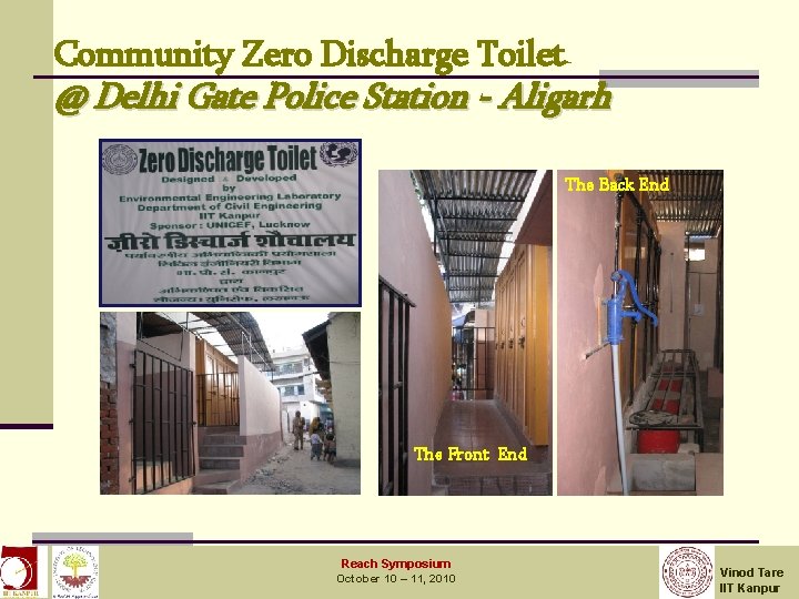 Community Zero Discharge Toilet @ Delhi Gate Police Station - Aligarh The Back End