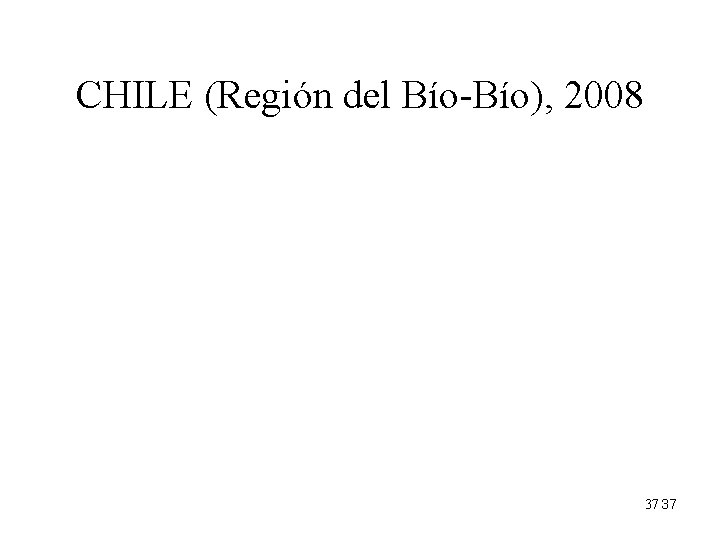 CHILE (Región del Bío-Bío), 2008 37 37 