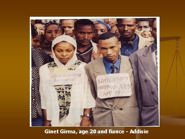 Ginet Girma, age 20 and fiance - Addisie 