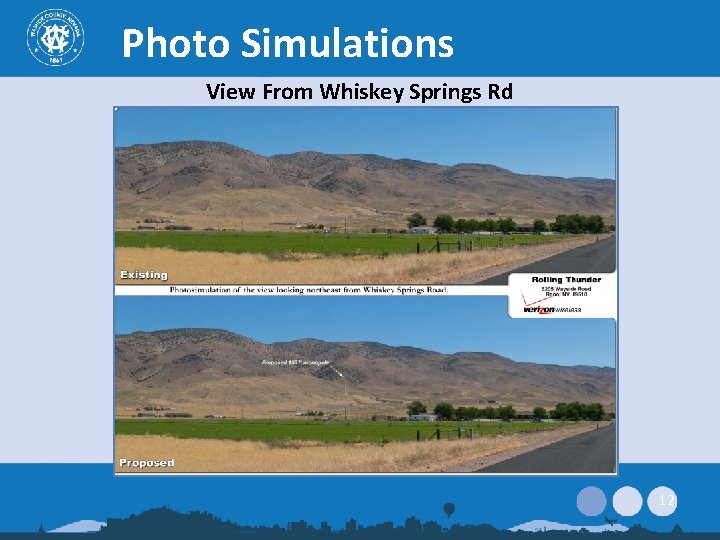 Photo Simulations View From Whiskey Springs Rd 12 