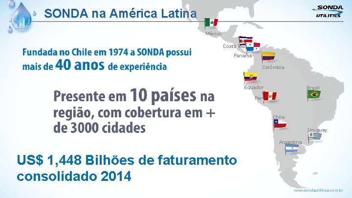 SONDA na América Latina México Costa Rica Panamá Colômbia Equador Brasil Peru Chile Uruguay