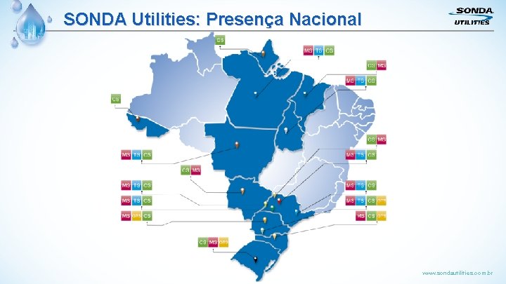 SONDA Utilities: Presença Nacional www. sondautilities. com. br 