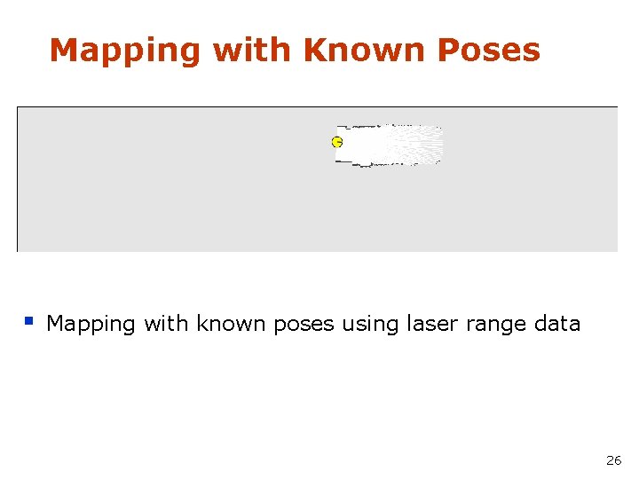 Mapping with Known Poses § Mapping with known poses using laser range data 26
