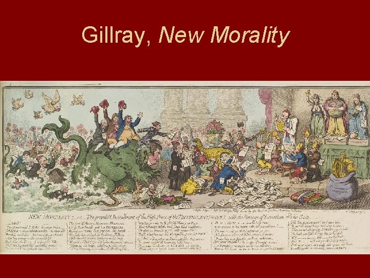 Gillray, New Morality 