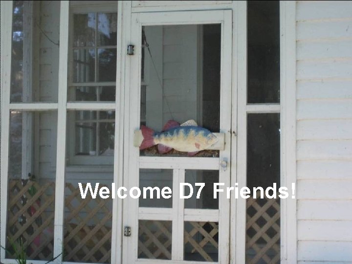 Welcome D 7 Friends! 