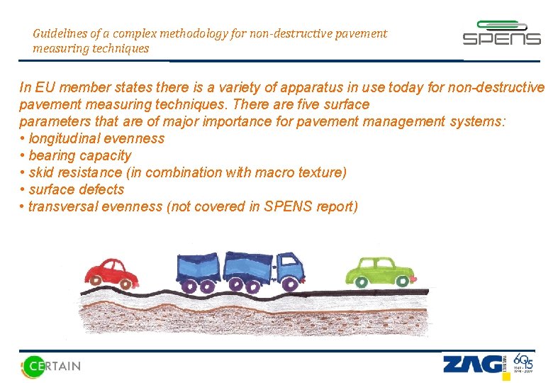 Guidelines of a complex methodology for non-destructive pavement measuring techniques In EU member states