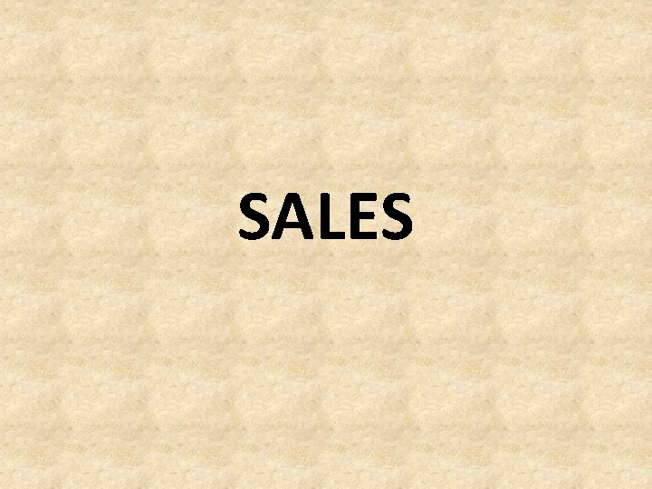 SALES 